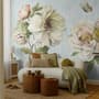 Vintage Peony Floral Wallpaper Mural