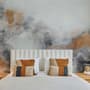 Watercolor Black Brown Smoked Paint Art Wallpaper Mural