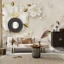 3D Embossed Look Jewelry Roses Wallpaper Mural