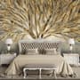 Watercolor Leafless Autumn Trees Wallpaper Mural