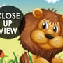 3D Look King Lion and Wild Animals Wallpaper Mural