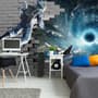 Astronaut with Galaxy Starry Wallpaper Mural