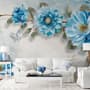 Watercolor Bohemian Floral Wallpaper Mural