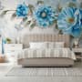 Watercolor Bohemian Floral Wallpaper Mural