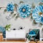 Watercolor Bohemian Floral Wallpaper Mural