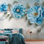 Watercolor Bohemian Floral Wallpaper Mural