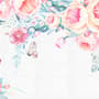 Vintage Aquarell Rosa Blumen Fototapete