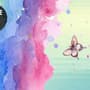 Kinder Fototapete Elefant mit Aquarell-Regenbogen