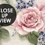 Vintage Pastel Pink Floral Wallpaper Mural