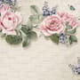 Vintage Pastel Pink Floral Wallpaper Mural