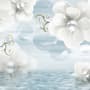 Jewelry White Lux Floral Wallpaper Mural