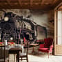 Papier peint panoramique Train Wagon Railway Vintage