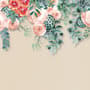 Watercolor Floral Wallpaper Mural