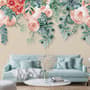 Watercolor Floral Wallpaper Mural