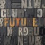Future Typography Wallpaper Mural
