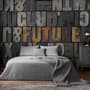Future Typography Wallpaper Mural