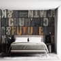 Future Typography Wallpaper Mural