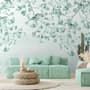 Soft Green Blossom Wallpaper Mural