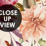 Vintage Pink Floral Fototapete