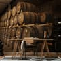 Vintage Wine Barrels Wallpaper Mural
