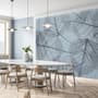 Monochrome Leaf Pattern Wallpaper Mural