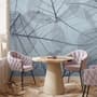 Monochrome Leaf Pattern Wallpaper Mural