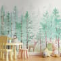 Pappelbaum Vintage Wald Fototapete