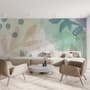 Watercolor Abstract Flowers Wallpaper Mural