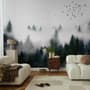 Dark Forest Misty Landscape Wallpaper Mural
