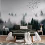 Dark Forest Misty Landscape Wallpaper Mural