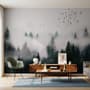 Dark Forest Misty Landscape Wallpaper Mural