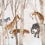 Aquarell Wilde Tiere Fototapete