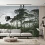 Tropical Forest and Horned Deer Wallpaper Mural