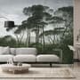 Tropical Nature Landscape with Birds Wallpaper Mural
