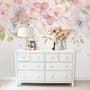 Pink Hydrangea Floral Art Wallpaper Mural