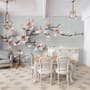3D Look Pink Magnolia Blossom Wallpaper Mural