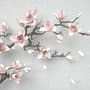 3D Look Pink Magnolia Blossom Wallpaper Mural