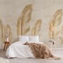 Brown Feather Wallpaper Mural