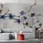 Retro Magnolia Blossom Wallpaper Mural