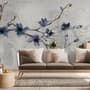 Retro Magnolia Blossom Wallpaper Mural