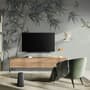 Retro Trees and Birds Wallpaper Mural