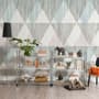 Trigon Geometric Shape Pattern Wallpaper Mural
