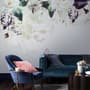 Papier peint panoramique art floral sombre
