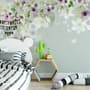 Purple Gray Poppy Flowers Wallpaper Mural