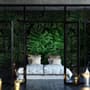 Green Tropical Leaves Wallpaper Mural