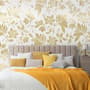 Damask Pattern Floral Art Wallpaper Mural