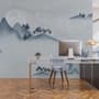 Watercolor Mountain Landscape Wallpaper Mural