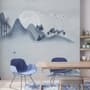 Watercolor Mountain Landscape Wallpaper Mural