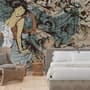 Retro Japanese Artistic Girl Wallpaper Mural
