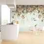 Vintage Orange Roses Wallpaper Mural
